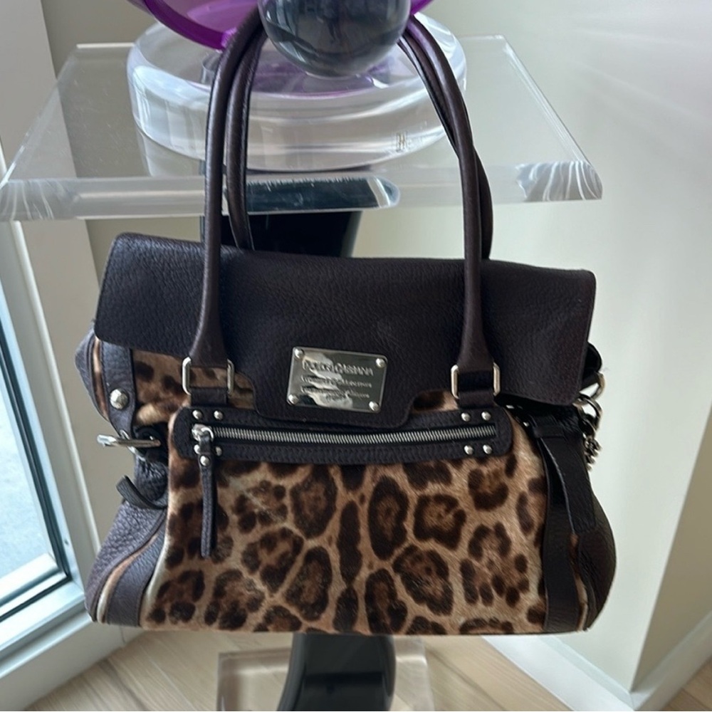 Dolce & Gabbana Brown Leopard Print Women's Bag